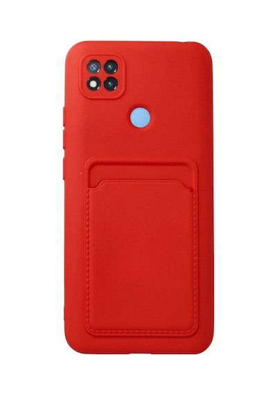 Redmi 9c Kılıf Kelvin Kartvizitli Silikon - Kırmızı İtdark32066