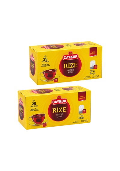 Rize Turist Süzen Poşet Çay 2gr 25 Adet İkili Paket