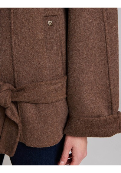 Pierre Cardin Kahverengi Yün Karışımlı Kaşe Mont 50329302-vr029