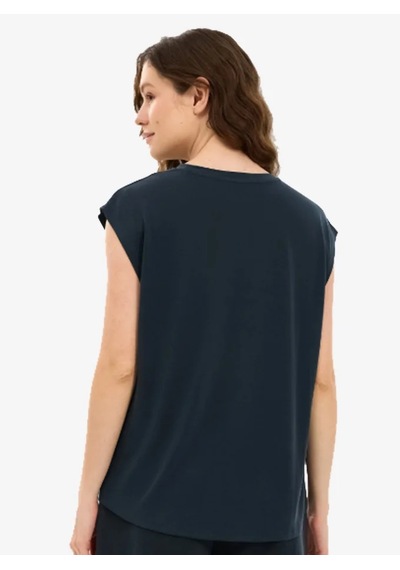 Skechers S2610047-3817 W Soft Touch Loose Fit Kadın T-shirt Siyah