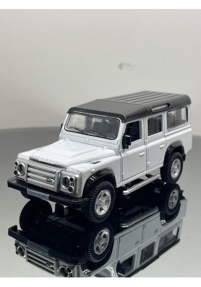 Land Rover 1:32 Ölçek Metal Çek Bırak Model Araba 12 Cm - Beyaz