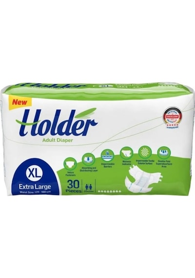 Holder Belbantlı Yetişkin Bezi XL Beden 30 Lu