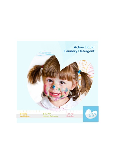 Active Çamaşır Deterjanı 1500ml - 2'li Paket