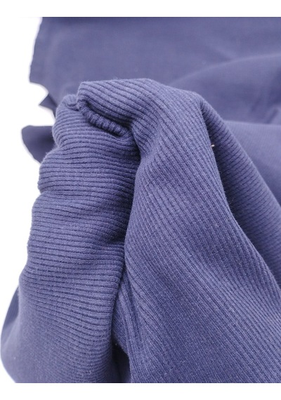 Koyu Lacivert Kaşkorse Ribana Kumaş Esnek Yumuşak Bodylik & Bluzluk 140x210cm-12038