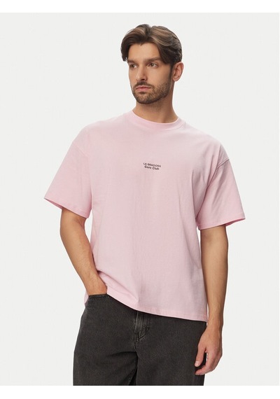 Jack & Jones Jcosolana Checkered Sırtı Baskılı Tişört 12296270 Mor