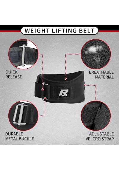 Weight Lifting Belt - Great For Squats, Lunges, Deadlift, Thrusters - Men And Women - 6 Inch Black/camouflage