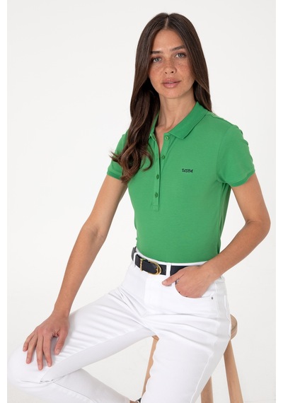 U.S. Polo Assn. Kadın Açık Yeşil Basic Polo Yaka Tişört 50305764-VR092 U.S. Polo Assn. Kadın Açık Yeşil Basic Polo Yaka Tişört 50305764-VR092