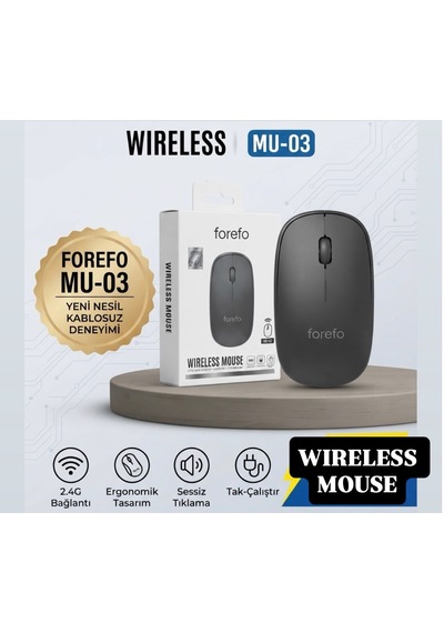 Slim Usb 2.4ghz Kablosuz Mouse Wireless Mouse Siyah Renk 2.4g