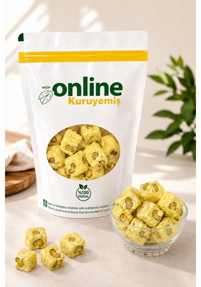 Online Kuruyemiş Antep Fıstıklı Safranlı Lokum 1000 Gr