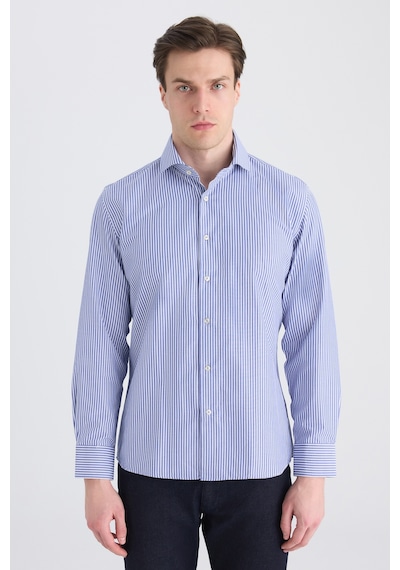 D'S Damat Ds Damat Slim Fit Lacivert Çizgili Gömlek 5hf02hd01186m Çok Renkli