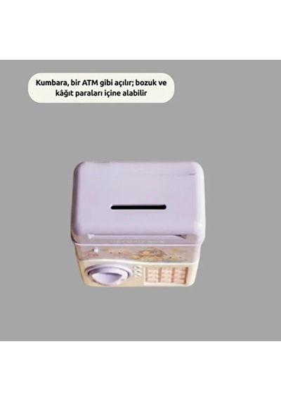 Müzikli Kumbara - Işıklı - Şifreli Atm Tasarımlı Çok Renkli