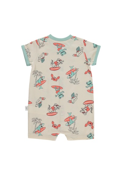 Civil Baby Surf Baskılı 6-18 Ay Tulum - Bej Açık Bej