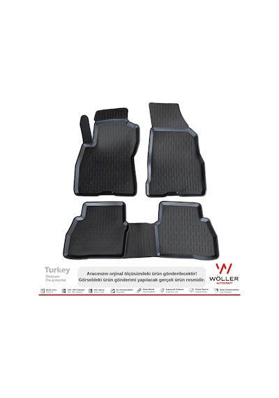 Fiat Doblo Paspas 2010 Sonrası 3D Havuzlu Wöller Paspas