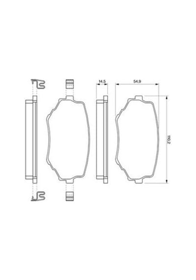 Suzuki Grand Vitara 2.0 1998-2005 Bosch Ön Balata Wva23314