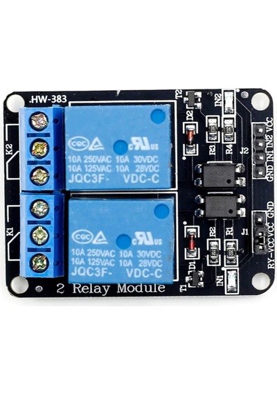 2 Kanal 5v Röle Modül -- Ac 250v 10a -- Optokuplör Izolasyonlu