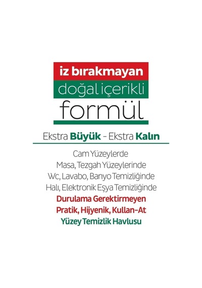 Easy Clean Yüzey Temizlik Havlusu 100' Lü 8 Paket Diğer