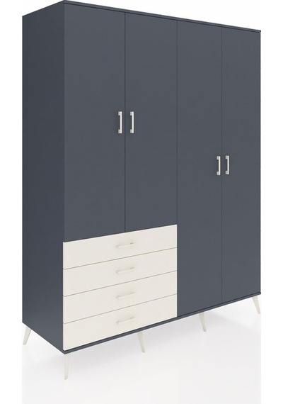 Kronos Gardrop 6 Raflı 4 Çekmeceli Tek Askılı 176x59x221 Antrasit-antrasit/aytaşı Antrasit/aytaşı Kronos Gardrop 6 Raflı 4 Çekmeceli Tek Askılı 176x59x221 Antrasit-antrasit/aytaşı Antrasit/aytaşı