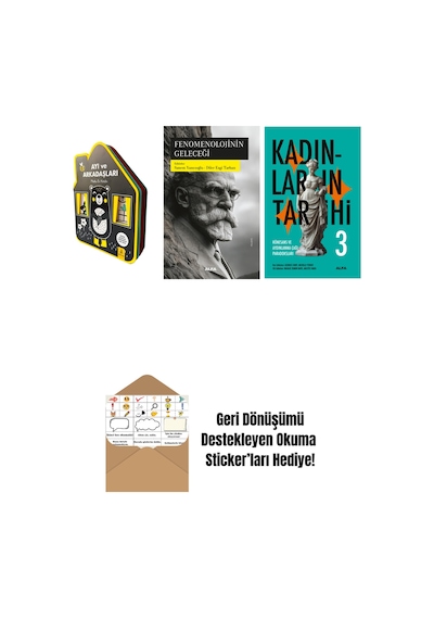 Ayı Ve Arkadaşları Keçe Kitap + Fenomenolojinin Geleceği + Kadınların Tarihi 3 + Okuma Sticker'ları
