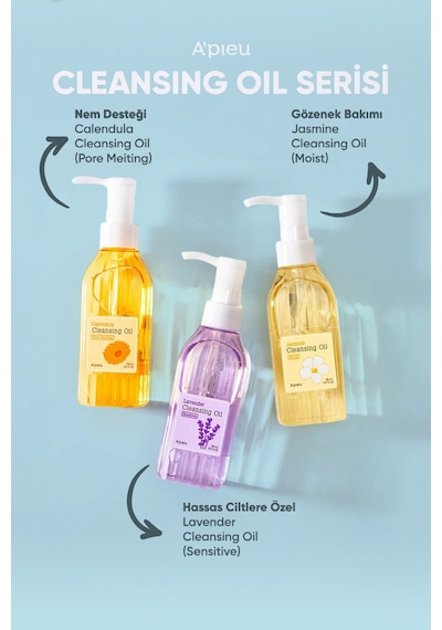 Yasemin Özü İçerikli, Nemlendirici Makyaj Temizleme Yağı A'pıeu Jasmine Cleansing Oil Moist 49769815