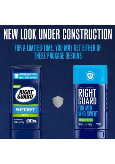 Right Guard For Men Who Sweat Fresh All Day Scent Deodorant Stick 73,7gr