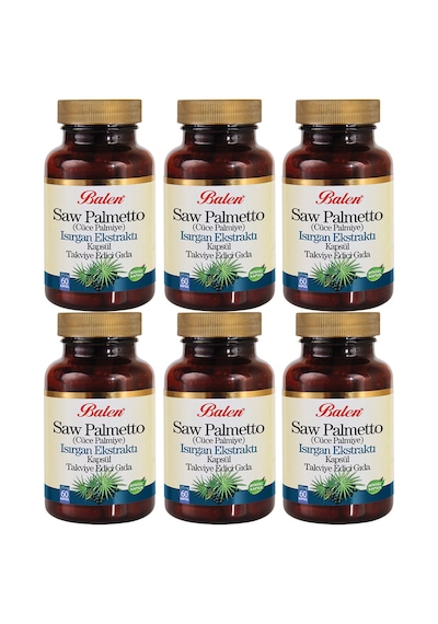 Balen Saw Palmetto (Cüce Palmiye) Isirgan Ekstrakti Kapsül 60 Kapsül 6 Adet