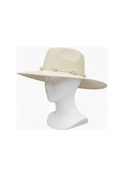 Aresshop Kadın Güneşlik Şapka Fotr Ekru