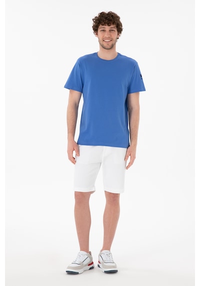 U.S. Polo Assn. Erkek Regular Fit Bisiklet Yaka İndigo Basic Tişört 50305985-VR028