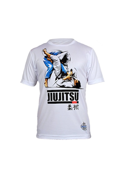 Dosmai Dijital Baskılı Jiu Jitsu Spor T-shirt Beyaz Jıt008