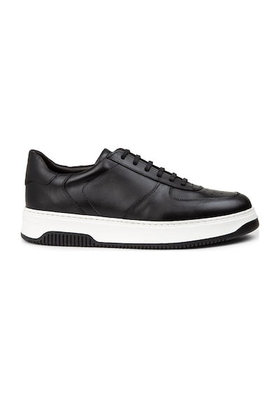 Deery Hakiki Deri Siyah Erkek Sneaker Ayakkabı - 01965msyhe08 Siyah