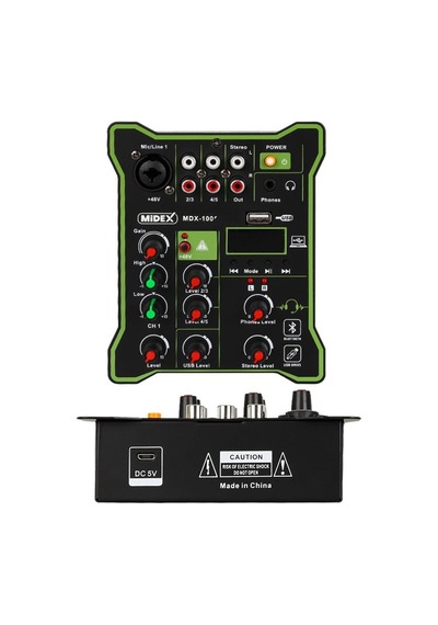 Midex Cx1 Functional Paket-4 Stüdyo Mikrofon Ses Kartlı Mikser Kulaklık Stand
