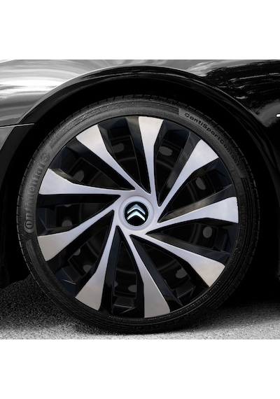 Citroen Nemo 15'' inç Uyumlu Jant Kapağı 4 Adet 1 Takım Çelik Görünümlü