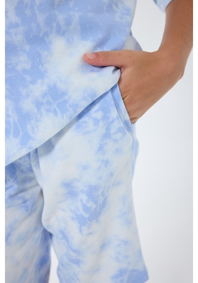 Rolypoly Kız Çocuk Mavi Bermuda Takım 5274-49694 Mavi