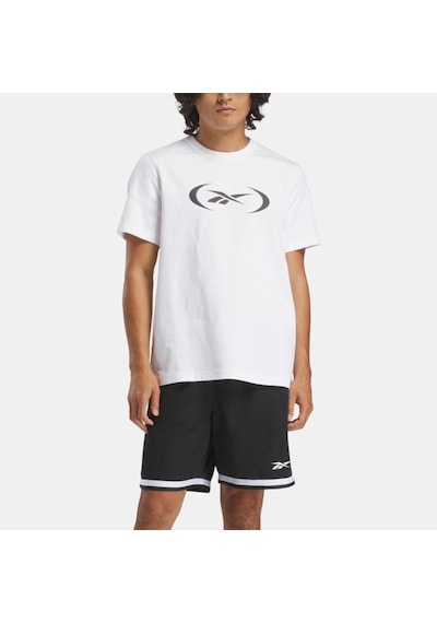 Reebok Basketball Erkek Kısa Kol Tişört Beyaz