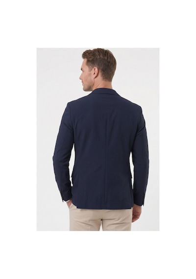 Deepsea Erkek Lacivert Slim Fit Blazer Ceket Likralı Çift Yırtmaç Dokulu Premium Ceket 2600776 Deepsea Erkek Lacivert Slim Fit Blazer Ceket Likralı Çift Yırtmaç Dokulu Premium Ceket 2600776