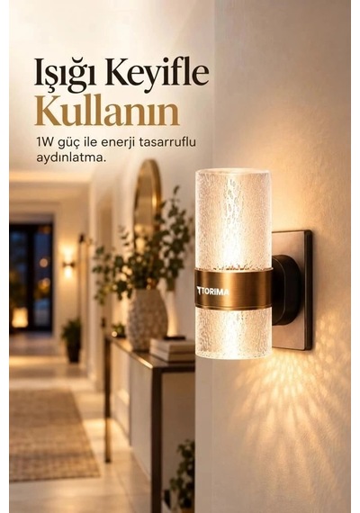 Premium Torima Gece Lambası 3 Renk Lw42 Şeffaf Küçük Lamba Oda Işığı Ev Aydınlatma Diğer