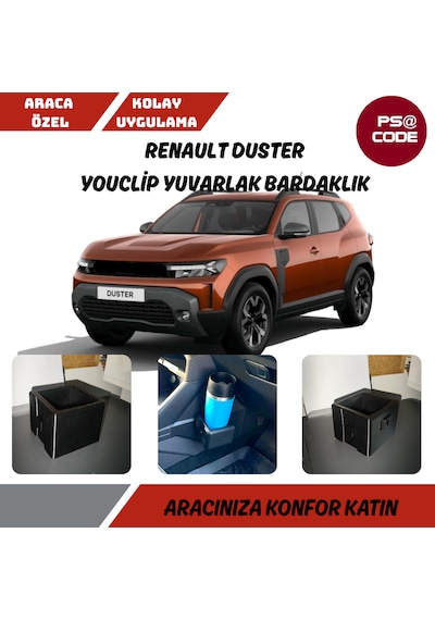 Renault Duster Youclip Kare Bardaklık 1