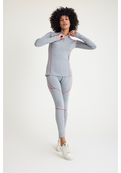 Scorp Thermo-fit Extreme Kadın Termal İçlik Fermuarlı Üst Kayak İçliği Gri Siyah Scorp Thermo-fit Extreme Kadın Termal İçlik Fermuarlı Üst Kayak İçliği Gri Siyah