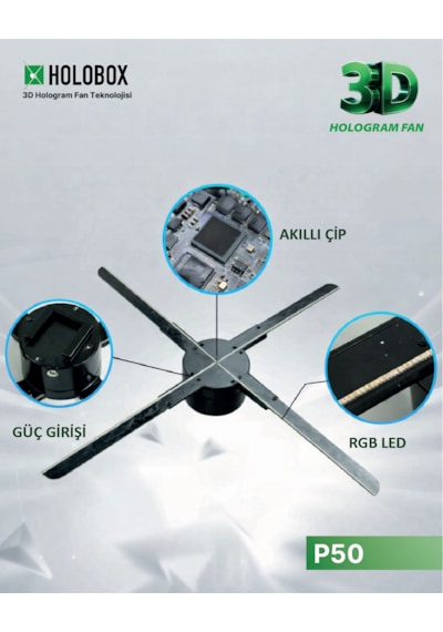 Holobox P50 50cm 3d Hologram Fan
