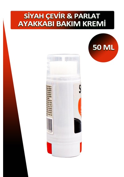 Silver Siyah Çevir Parlat Ayakkabı Bakım Kremi 50 Ml Siyah