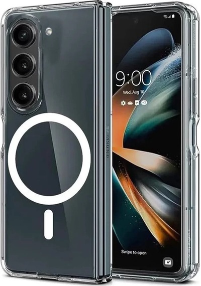Newface Samsung Galaxy Z Fold 6 Kılıf Magneticsafe Şeffaf Silikon - Şeffaf