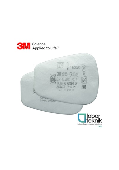 3m 5935 Partikül Filtresi Bayonet Bağlantılı, P3 R Filtreli