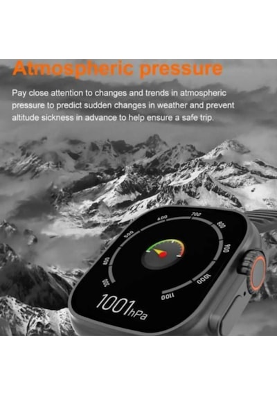 Vilya Watch 8 Ultra Smart Watch 49mm + Bluetooth Kulaklık Akıllı Saat Uyumlu