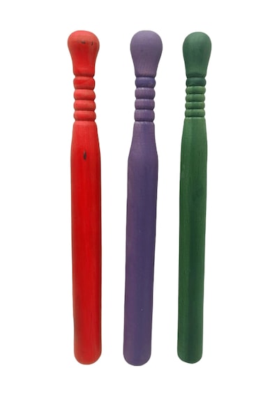 Gürgen Beyzbol Sopası Boyalı Kısa - 50cm 5468 Çok Renkli
