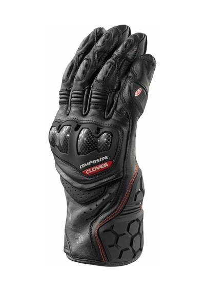 Clover Rsc-4 Korumalı Motosiklet Eldiveni Siyah