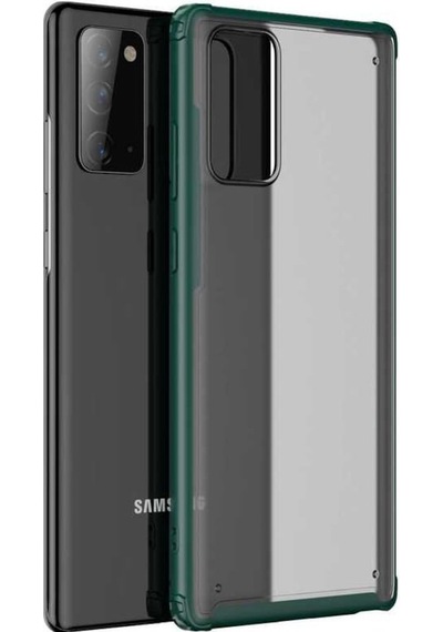Samsung Galaxy Uyumlu Note 20 Kılıf Zore Volks Kapak-Koyu Yeşil