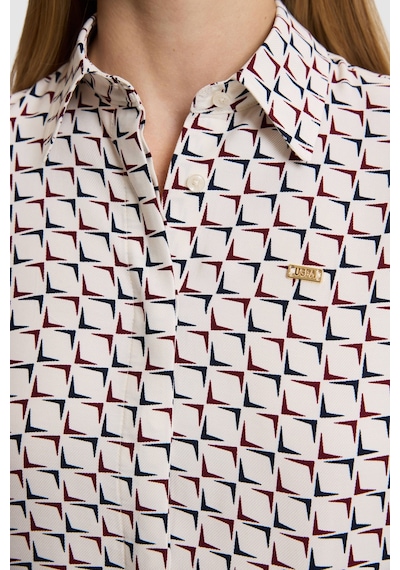 U.S. Polo Assn. Kadın Krem Uzun Kollu Gömlek 50329501-vr256 İnci
