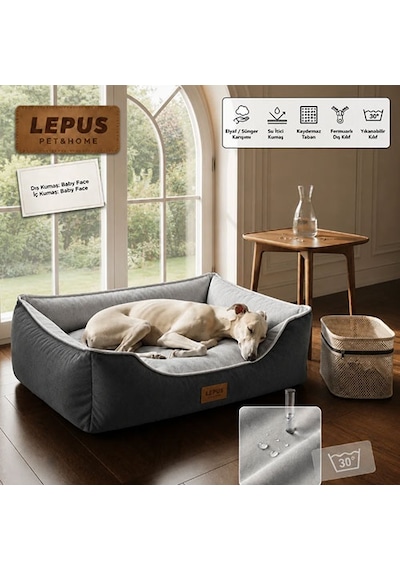 Lepus Dolce Premium Kedi Ve Köpek Yatağı Antrasit Small 249-54010.01