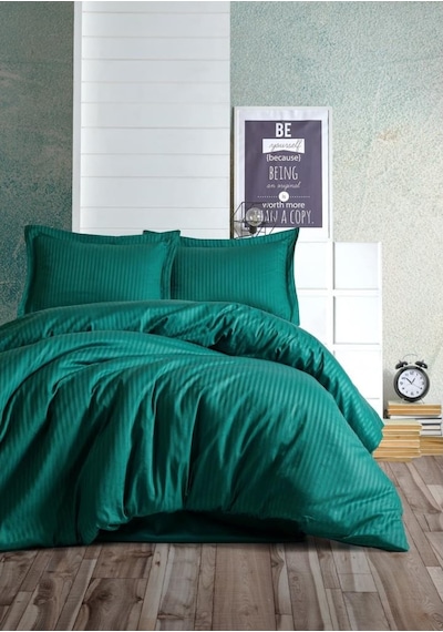 Cotton Box Elegant Stripe Saten Çift Kişilik Nevresim Takımı Petr (425125536)