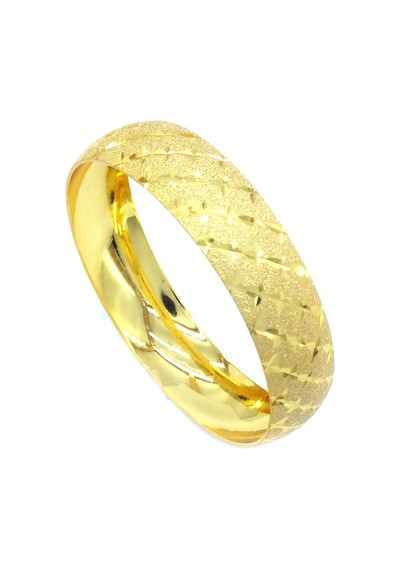 Bz Altın Kaplama Simli Yıldızlı Baklava 1.5 Cm Bilezik Blz-3072 Altın