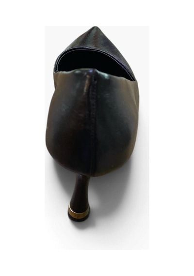 Ayem Kadın İnce Metal Detaylı Topuklu Stiletto Siyah - 940730570 Siyah